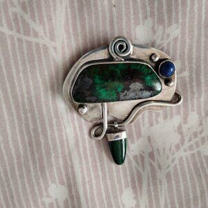 Sterling Silver Pin Brooch Hand-Made in Bali
